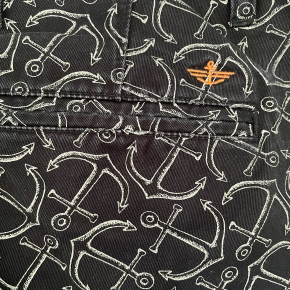 Mens Dockers, navy with all over anchor print, 34x32” coastal, weddings, preppy - Picture 5 of 11